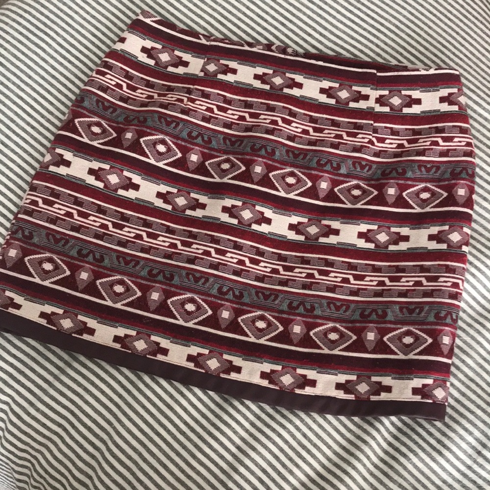 Jack Aztec Mini Skirt, Size 4